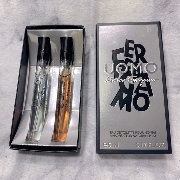 Salvatore Ferragamo Uomo Casual Life EDT Twin Pack, 2 x 5 ml, Natural Spray, NEW - Picture 2 of 8